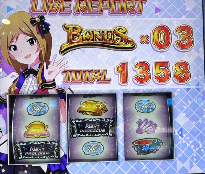 スマスロLアイドルマスター リザルト画面