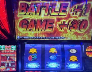 スマスロL北斗の拳 ピキドゴ画面 白バー揃い