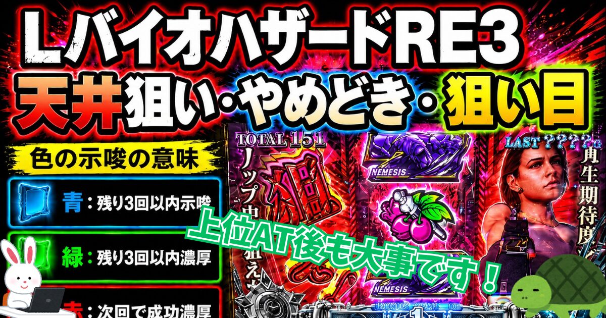 LバイオハザードRE3 狙い目 やめどき