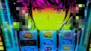 スマスロ青ブタ CZ開始時の虹イルミ（咲太ポイント解放）